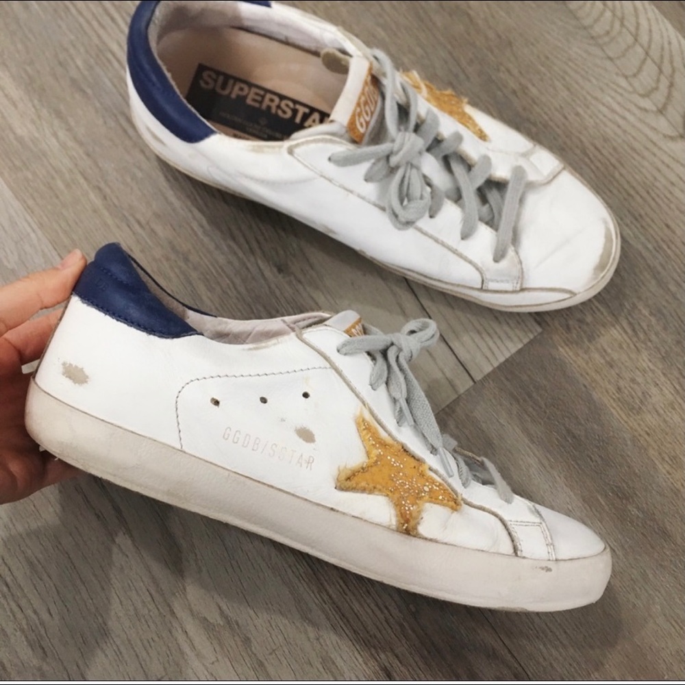 Golden Goose super star sneakers  39/navy/gold